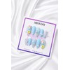 Summer Holiday Kitty Handmade Nail Tips - Short Ballerina /