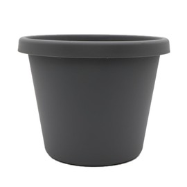 The HC Companies Prima Round Plastic Plant Pot w/Rolled Rim - Lightweight & UV Resistant Flower Pot for Herbs & More - Outdoor & Indoor Plant Pots w/Drainage (20 inch, Warm Gray, Pack of 1)