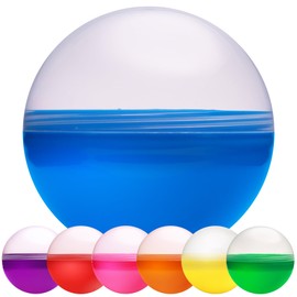 Entervending Big Claw Machine Capsules Translucent Plastic Sphere Large Party Favor Containers Round 7 pcs 6.3 inch - Jumbo Plastic Christmas Ornaments Extra Large Gift Box Craft Party Supplies Vending Capsules