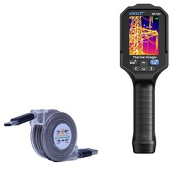 BoxWave Cable Compatible with Noyafa NF-524 Precision Detector Thermal Imager - miniSync - USB-A to USB Type-C, Retractable Cable 5 Pre-Set Lengths Avoid Tangles