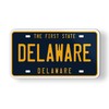 Delaware State License Plate Style Magnet for Car Fridge Locker