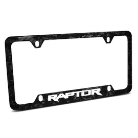iPick Image for Ford F-150 Raptor Real Black Forged Carbon Fiber 50 States License Plate Frame
