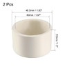 sourcing map 40mm PVC Pipe Cap Fitting, Slip End Caps