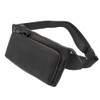 Riñonera de cuero Riñonera para hombres Mujeres Viajes Senderismo Correr Hip Bum Belt Slim Cell Phone Purse Wallet Pouch