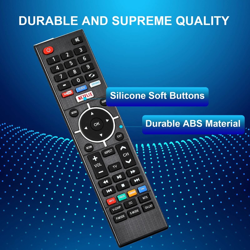 Remote Control Replacement Compatible with Sanyo LED Smart UHD 4K