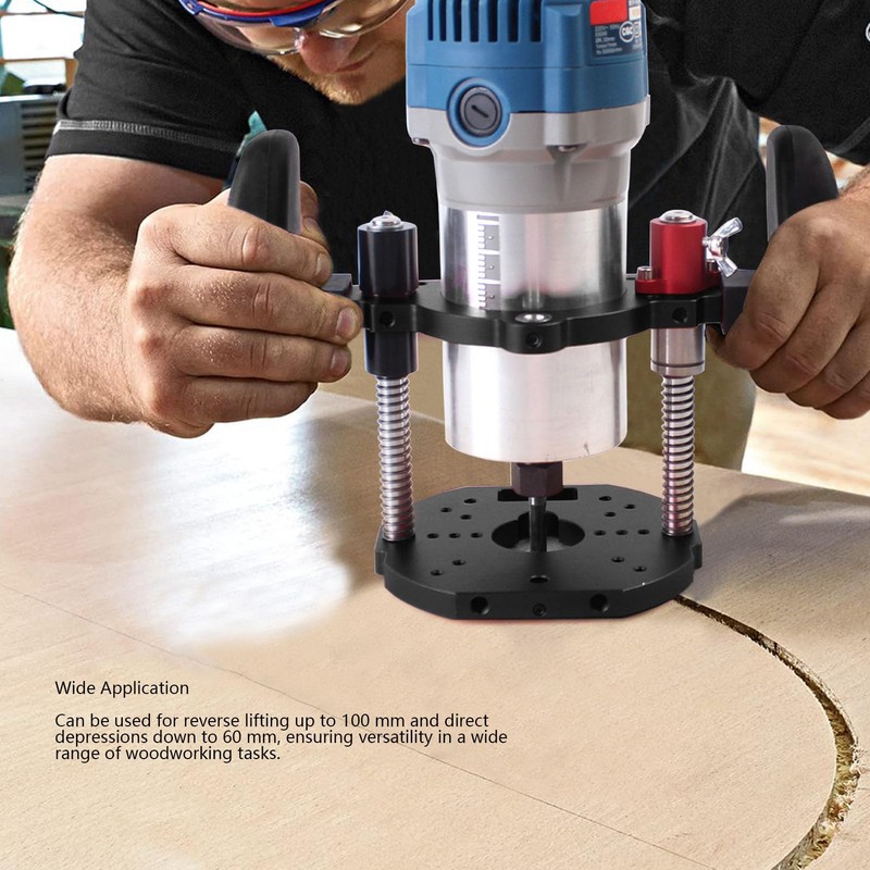 Router Lifting System, Lifting Milling System Kit, 63.5-65mm Clamping Range,