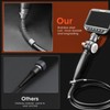 BESTISAN Dual Lens Articulating Borescope, 5" Endoscope Camera with Light,