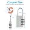 3-Digit Small Combination Lock for Locker - 4 Pack Resettable