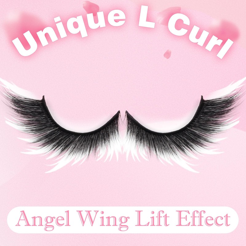 Glowing Win Cat Eye Lashes, 5 Pairs, Fox Eyelashes, Natural