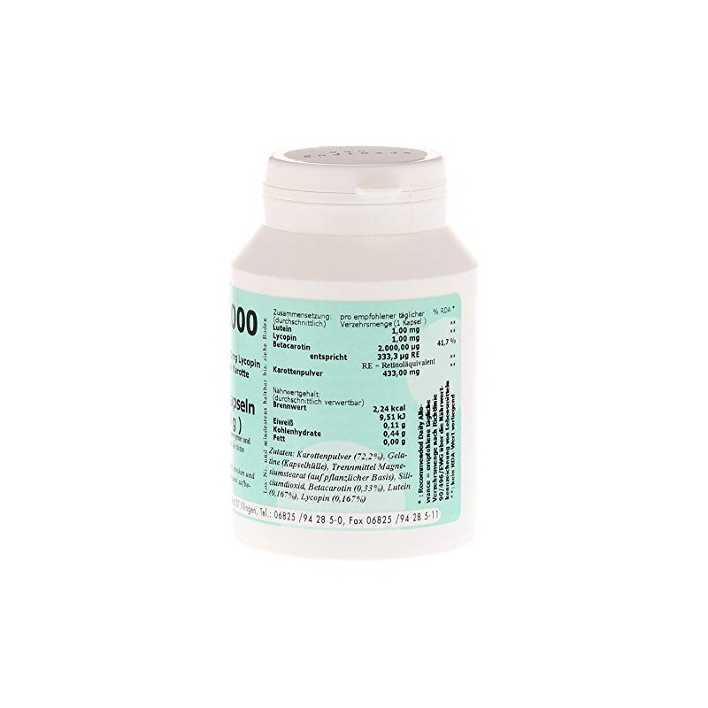 Beta Carotene 2000 Capsules