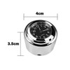 MASO 2pcs 7/8 Inch Motorcycle Handlebar Clock and Thermometer Universal