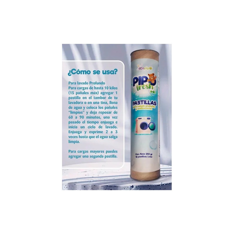 Pastillas Lavado Profundo Y Antibacterial Para Pañal De Tela