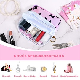 Likesing Tampon Binden Aufbewahrung 2 Stück Perioden Tasche Hygienetasche Mini Menstruationstasche mit Reißverschluss für Damen Tragbare Damenbinden Aufbewahrungstasche für erste Periode Mädchen Rosa