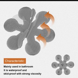 Secopad Bathtub Stickers Non-Slip, Safety Shower Treads Adhesive Appliques with Premium Scraper