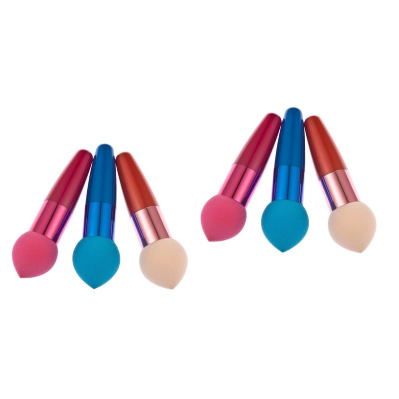 NOLITOY Sets Cosmetic Brush Set Droplet Makeup Sponge Latex Powder