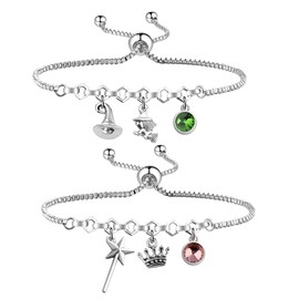 Witch Inspired Bracelet Set Broadway Musical Jewelry The Musical Theater Fans Gift, Small, Metal, no gemstone