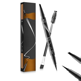 ZWWOGE Eyebrow Pencil, Waterproof, Sweat-Resistant, Eyebrow Pencil, 2-in-1 Dual Professional Makeup Microblading, Eyebrow Stencil, Eyebrow Pencil Drawing