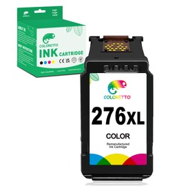 COLORETTO 276XL Ink Cartridge for Canon Printers as Replacement of Canon CL-276XL CL-276 cl276 for Canon PIXMA TS3722 TS3720 TS3522 TS3520 TS3500 TR4720 TR4722 TR4725 TR4700 Printer (1 Tri-Color)