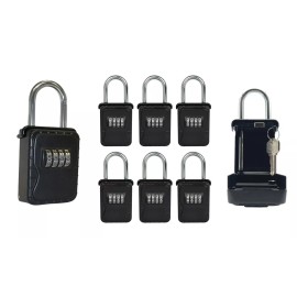 Vault Locks 3200 Key Lock Box Waterproof Combination Hanging Lock Keysafe 6-PACK