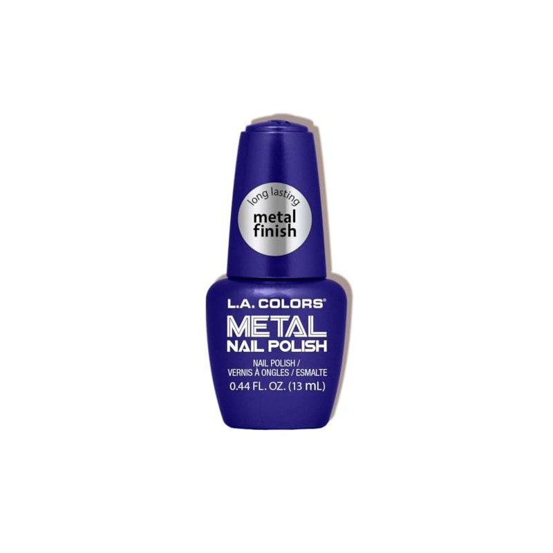 L.A. COLORS Metal Nail Polish, Glacier (Coated Bottle) CNL156A