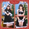 Clearstone Miminoel Cosplay Christmas Cat Cape Santa Women's M Black