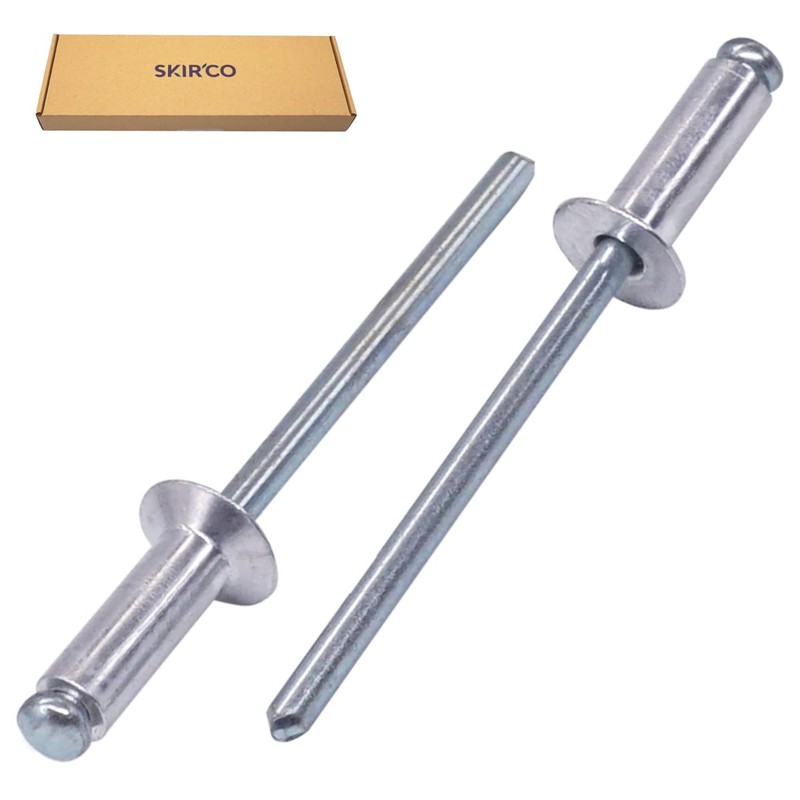 SKIR'CO Countersunk Aluminium Blind Rivets 4.0 x 12 mm Steel
