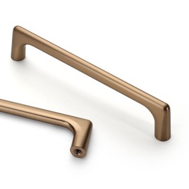 Asidrama 20 Pack 5 Inch(128mm) Champagne Bronze Cabinet Pulls Cabinet Handles Cupboard Handles Kitchen Cabinet Hardware for Cupboard Drawer Pulls