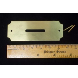 Post Office Box Door Coin slots, with nails, Lot of 10- Solid Brass, Made in USA