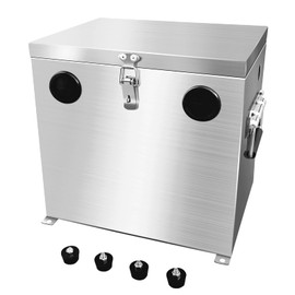 Peastorm 12V Car/RV/Marine Battery Box, Stainless Steel Battery Relocation Kit for Trailer, Boat, Trolling Motor, Kayak (Group 24)