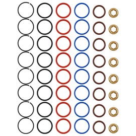 Diesel Fuel Injector O-Ring Seal Kit Fit for Ford E350 Van 7.3L 1995-2003 E450 F59 F250 F350 F450 F550 Excursion Perkins 1300 Series DT466 Detroit Diesel Series 1994-2003 Replace XC3Z-9229-AB CM-5010