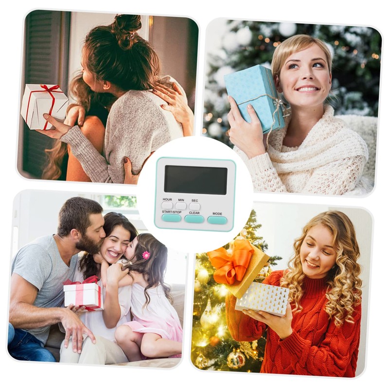 Ciieeo Digital Kitchen Timer with Alarm Clock Modes Silent Portable