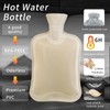 Aymxcls Hot Water Bottle with Cover, 2L Bag Warm Water
