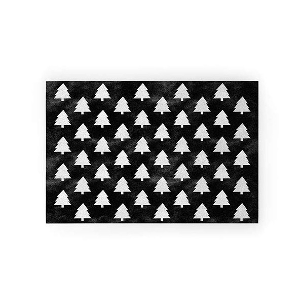 Society6 Leah Flores Black Forest - Welcome Mat
