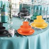 Wheat Straw Dinnerware Sets - SANLUNS 24 Piece Unbreakable Dinnerware