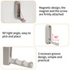 MOROBOR Elliptical Foldable Wall Hook, Zinc Alloy Foldable Invisible Non-Slip