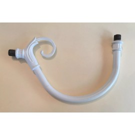 NEW~ 6" CHANDELIER SCONCE ARMS metal Powder-coated flat white LAMP PARTS