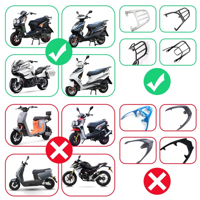 LESANM 35L Motorcycle Top Case, Motorcycle Daily Tail Box Trunk