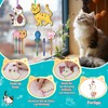 Nourdom Wind Chime Craft Set Children, 12 Pieces Wooden Cats