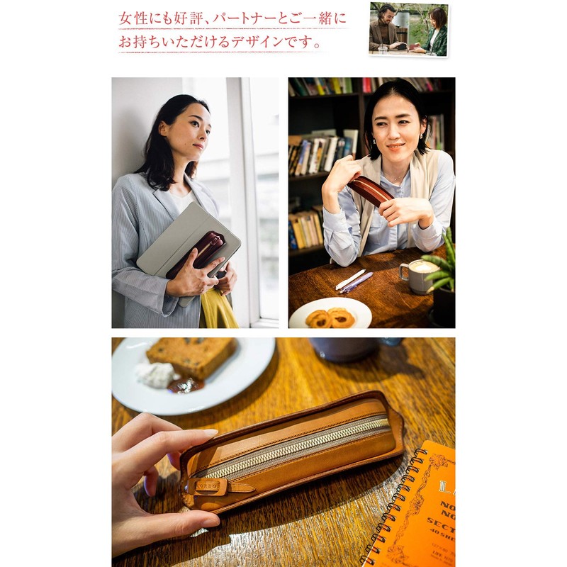 [Corvo] CORBO. Case Large Capacity Multi-layer Pencil Bag Leather 8LC