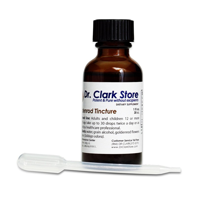 Dr. Clark Goldenrod Tincture for Kidney and Urinary System Support,