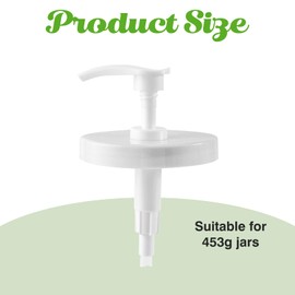 Pump Lid for 453 g Body Moisturiser Pump Dispenser with Wide Opening, Practical Dispenser Pump Replacement for Body Lotion and Hand Cream, Compatible with Body Moisturiser