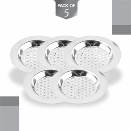 Sink Strainer Metal Filter Set Hair Catcher For Shower Drain Covers Sink Plug Kitchen Strainer For Drainer Protector Blocker Filter Bath Plug Sink Sieve Strainers Prevent Clogging Filter Stopper (5pc)