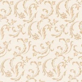 '50 Serviettes "ROYAL Collection 1/4-fold 40 cm x 40 cm Champagne' Damascato 84995 Papstar Design Napkins
