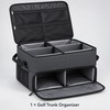 2-Layer Waterproof Golf Trunk Organizer with Ventilated 2-Pair Shoe Compartment