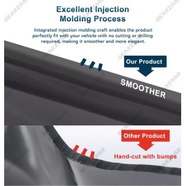 Geartronics For 2002-2006 Toyota Camry JDM 3D Wavy Mugen Style Window Visors Rain Sun Guards