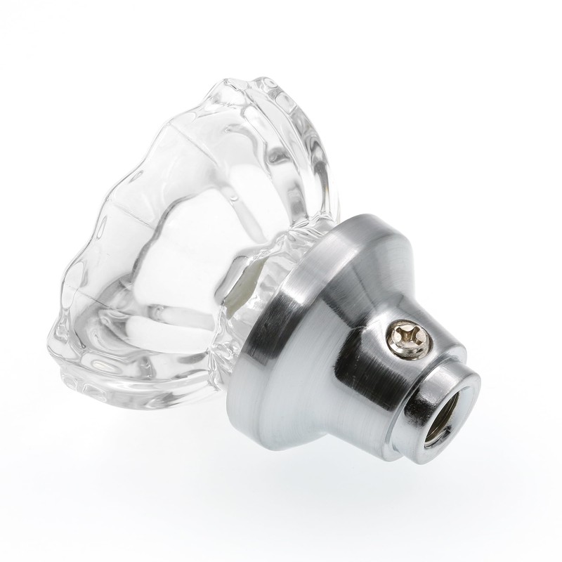 Prime-Line E 28314 Mortise Style Fluted Glass Door Knobs -