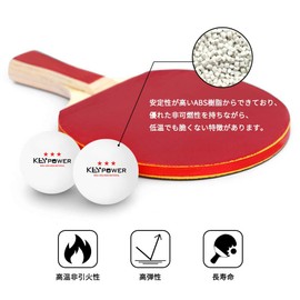 Homraku Table Tennis Balls Practice Game Ping Pong Balls Professional 3 Star Level 40mm Plastic (ABS Plastic) (100pcs White)