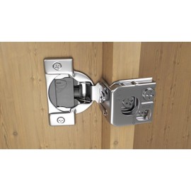 Berta 2-Pack, 1-1/4" 4D Overlay Soft Close Concealed Hinges for Face Frame Door, Control Closing Speed, Smooth Slow Self Close Hinges, Satin Nickel, 105° Open Angle Stainless Steel Cabinet Hinges