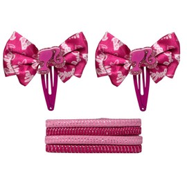 Hair Accessories Blonde Doll Heart Pack Complete with 7 Pieces Headband Elastic Clips