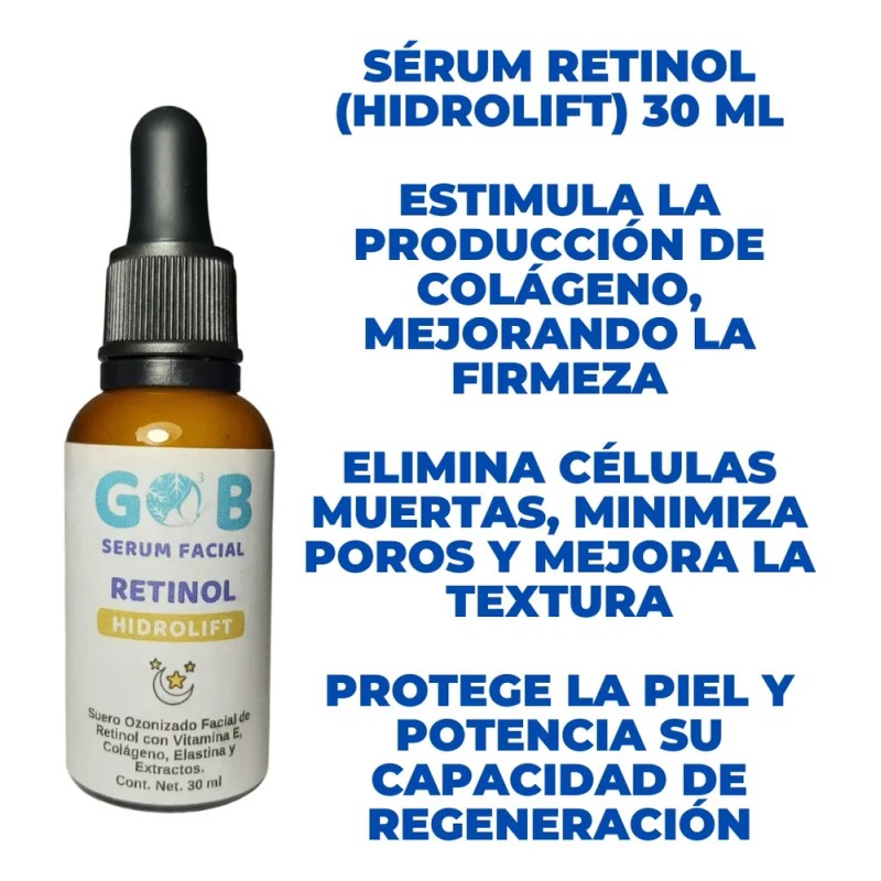Serum Ozonizado Retinol (hidrolift) - 30 Ml Todo Tipo De